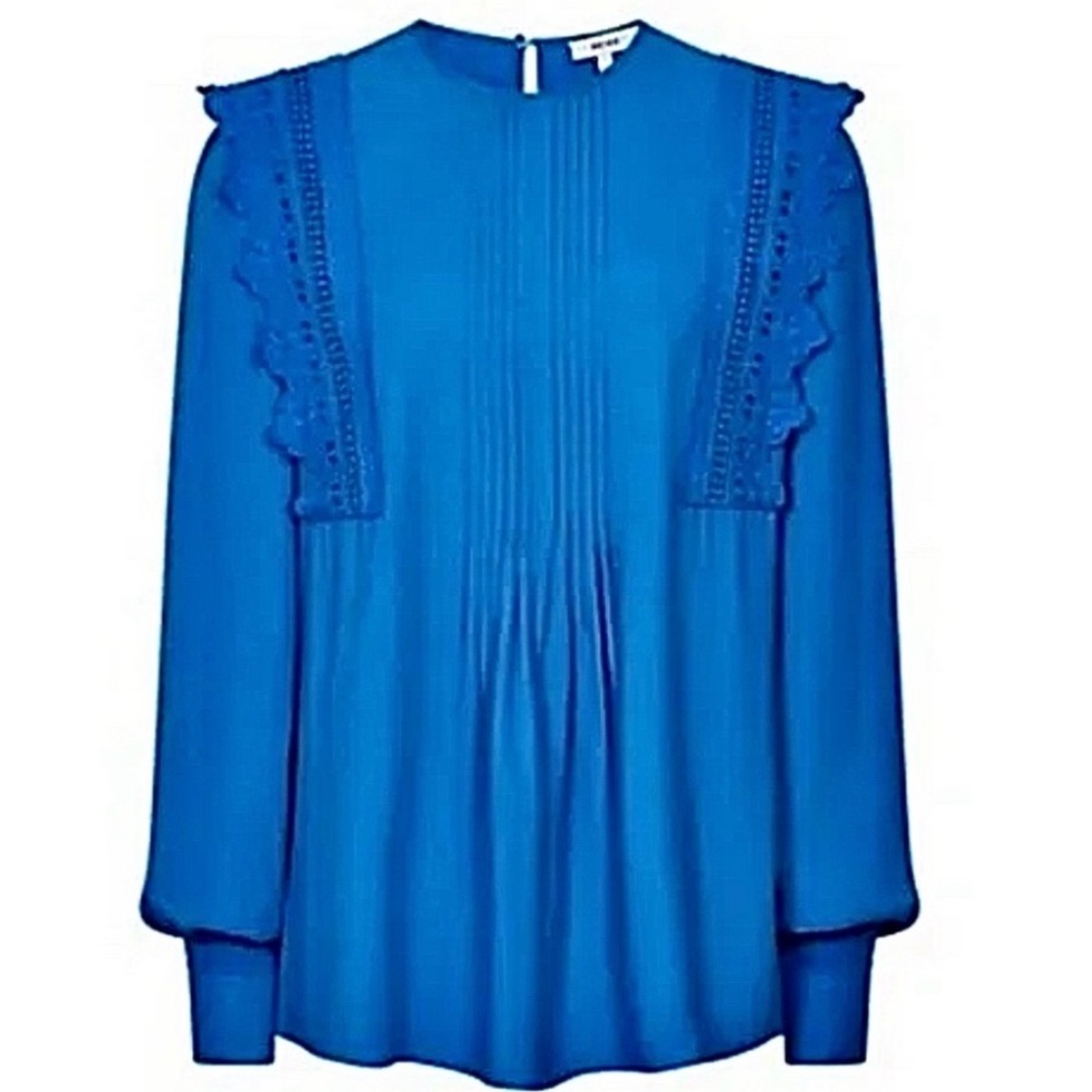 Reiss Bexley Fabric Intere Blouse (NWT)